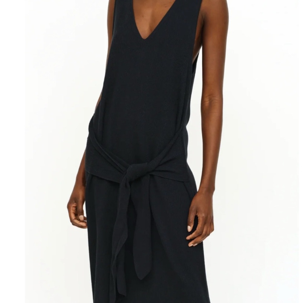 Rag & Bone Michelle Navy Blue Rib Knit Sweater Dress Size Medium